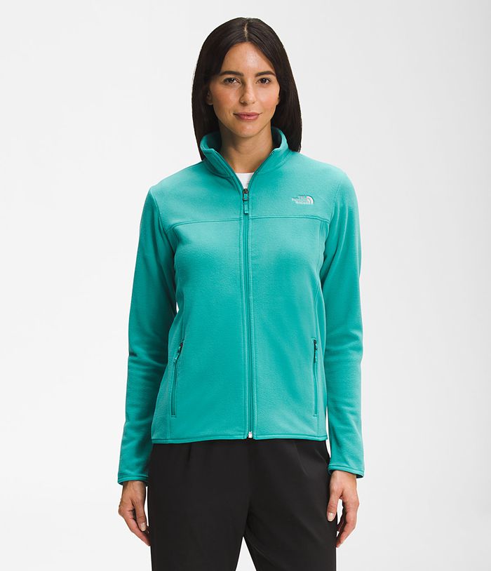 The North Face Softshell Dames Tka Glacier Full Rits OASE95463 - Groen